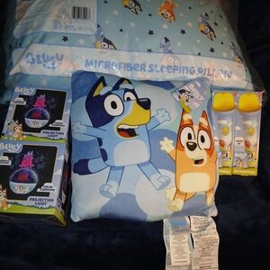 Microfiber Sleeping Pillow - Blue/Light Blue